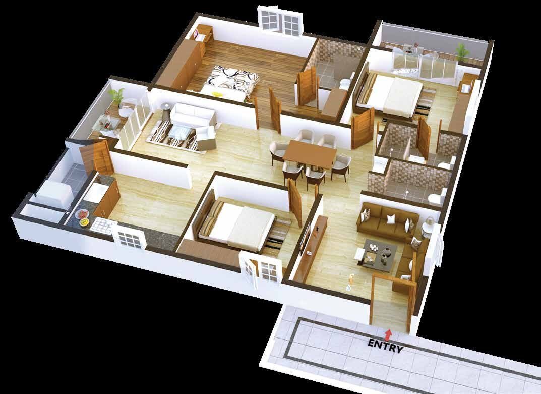 Tower B Flat 01 unit plan