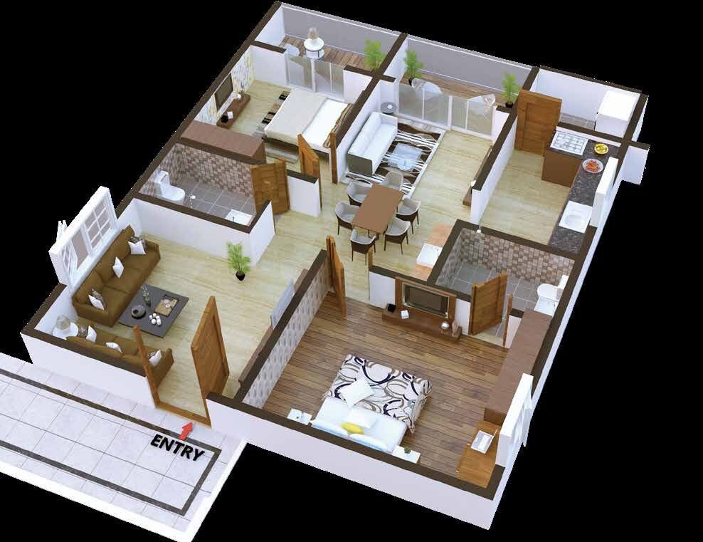 Tower F Flat 05 unit plan