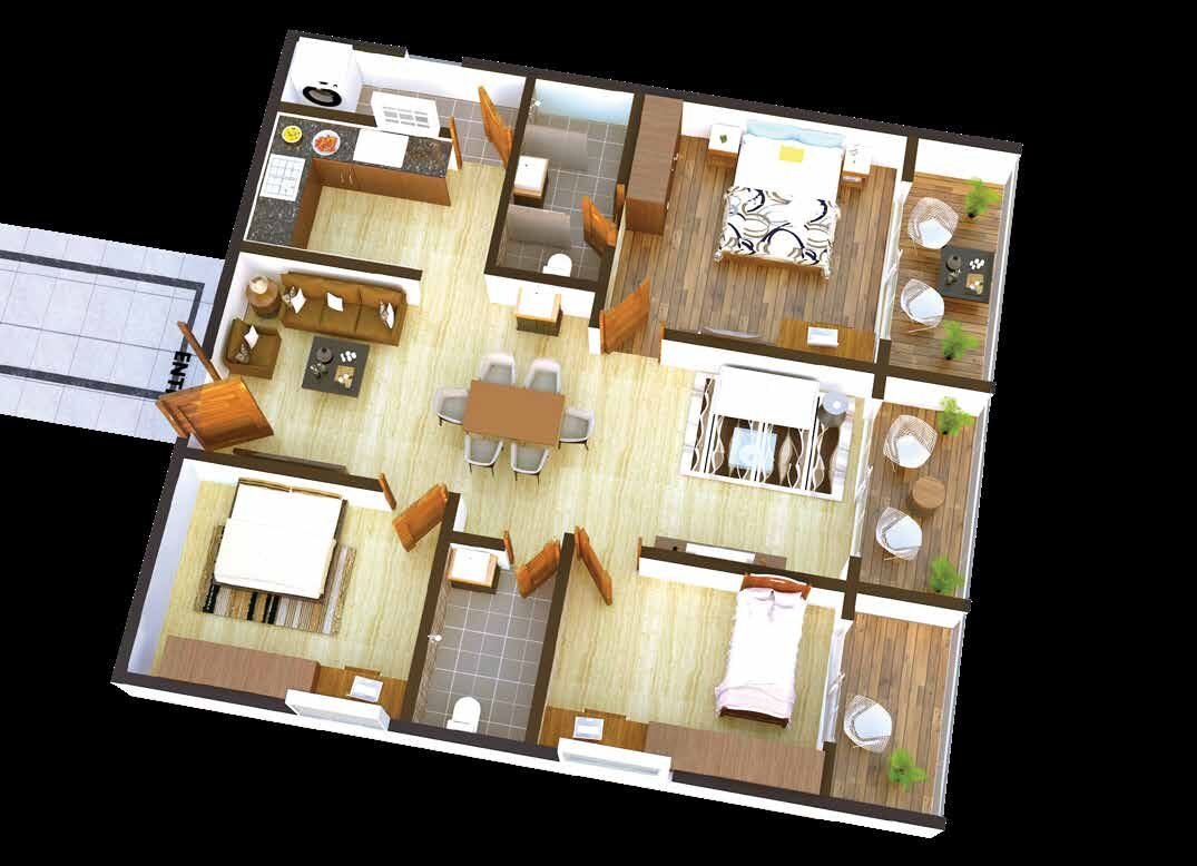 Tower G Flat 02 unit plan